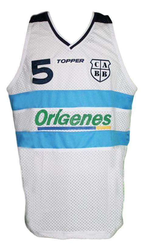 Manu Ginobili Jersey #5 Team Argentina Custom Basketball White by My store basketball