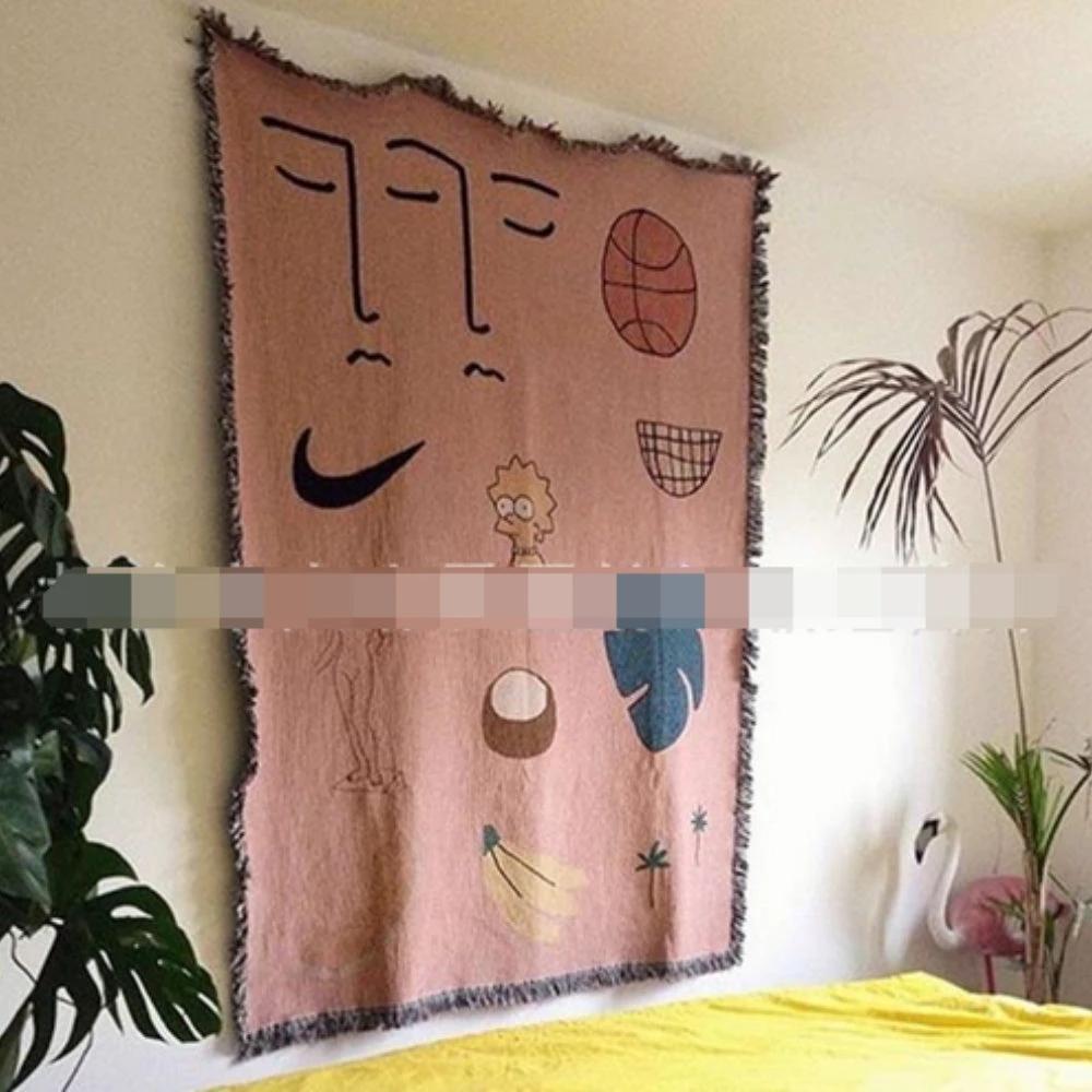 Pink Muse Woven Blanket by Casa & Beyond