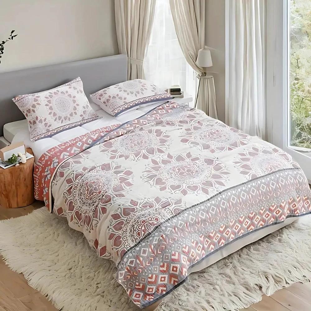 Lunara Floral Cotton Comfort Blanket by Casa & Beyond
