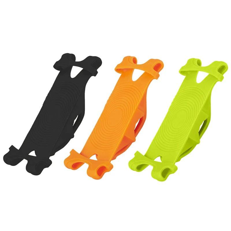 Universal silicone phone holder for the bicycle, non-slip, adjustable by Bowlift