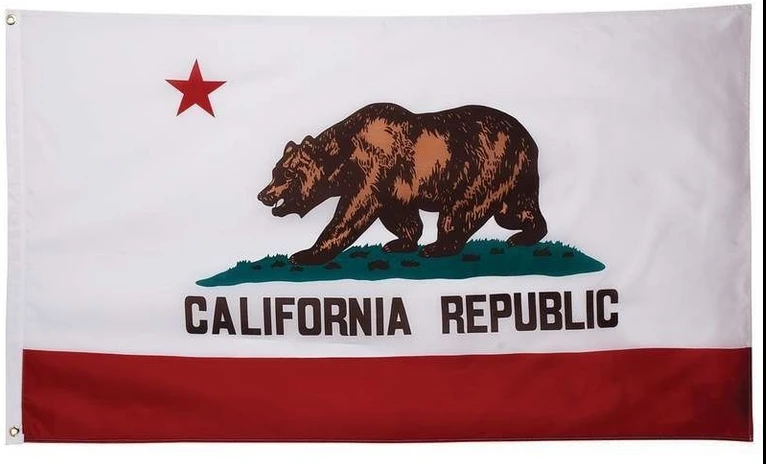 New California Republic Flag-3x5ft Banner-100% polyester by flagsshop