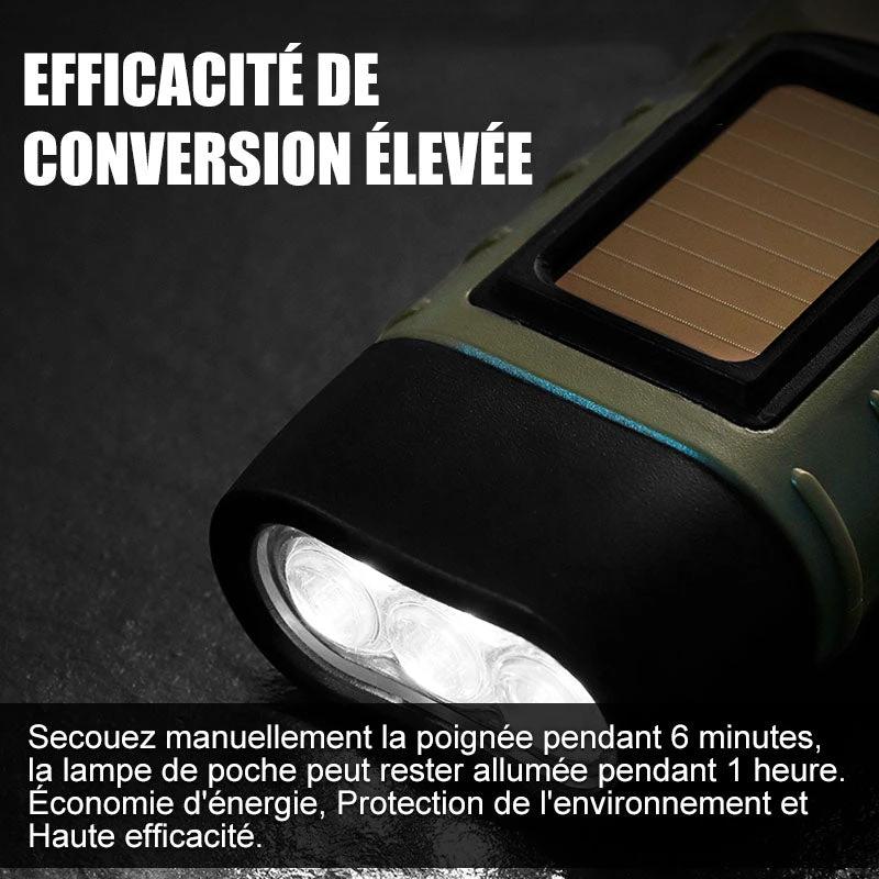 Rechargeable emergency flashlight for outdoor use by Bowlift