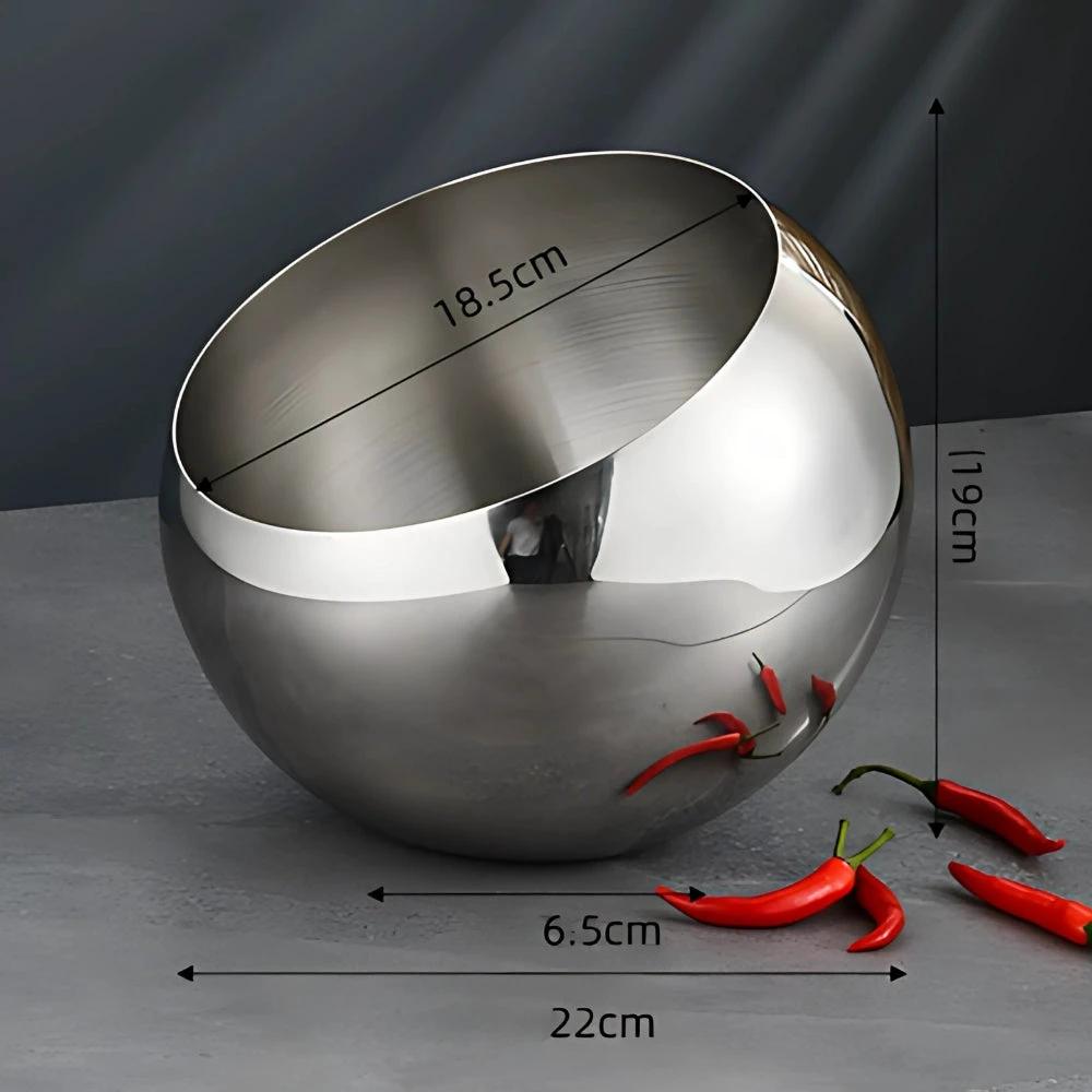 Modern Arc Steel Fruit Bowl by Casa & Beyond