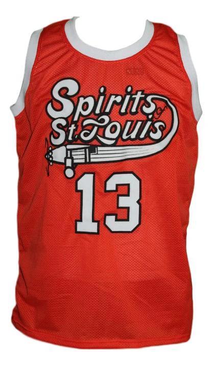 Moses Malone Jersey #13 Spirits Of St Louis Aba Basketball Orange by My store basketball