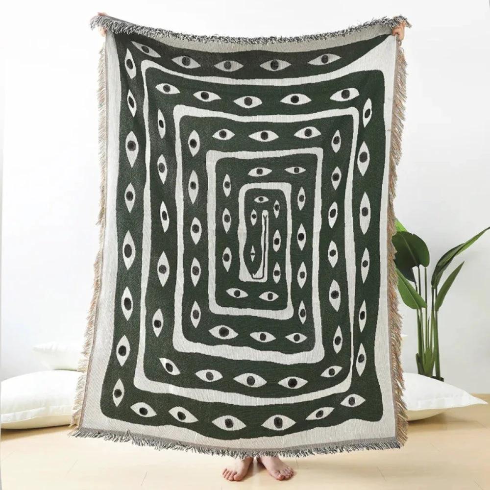Snake Labyrinth Throw Blanket by Casa & Beyond