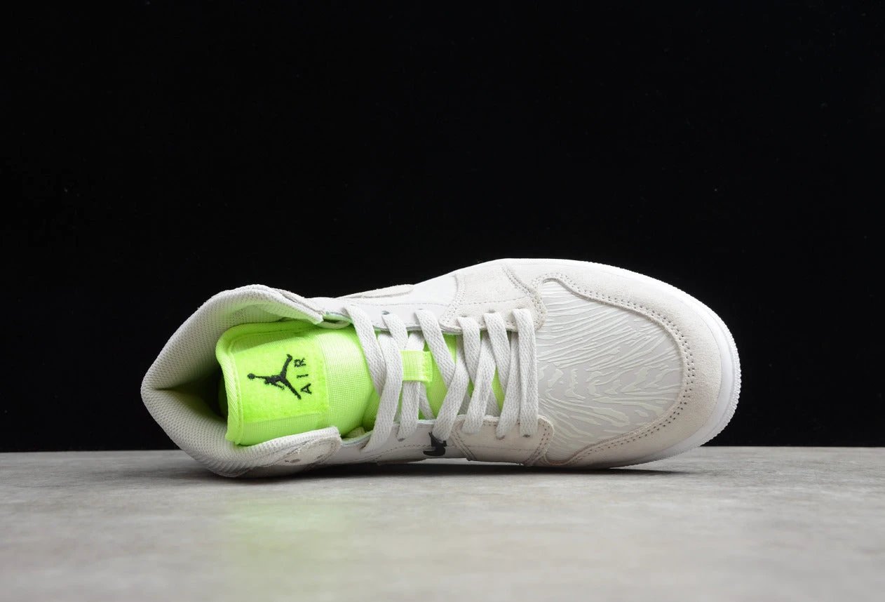 Air Jordan 1 High Gray Fluorescent Green by Air Jordan