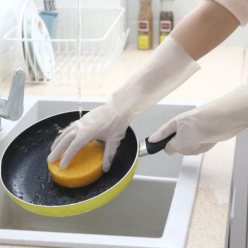 Robust velvet kitchen gloves (4 pairs) by Bowlift