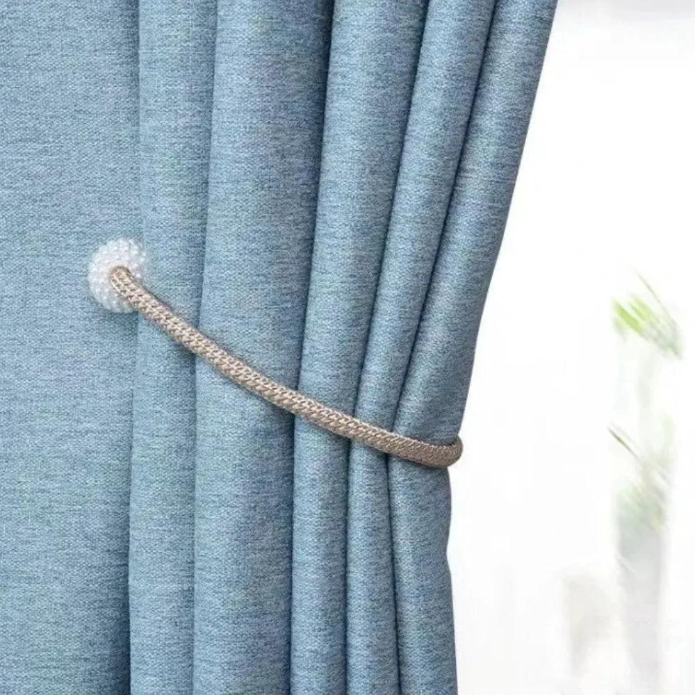 Magnetic Pearl Curtain Tie Back | 2pcs Set by Casa & Beyond
