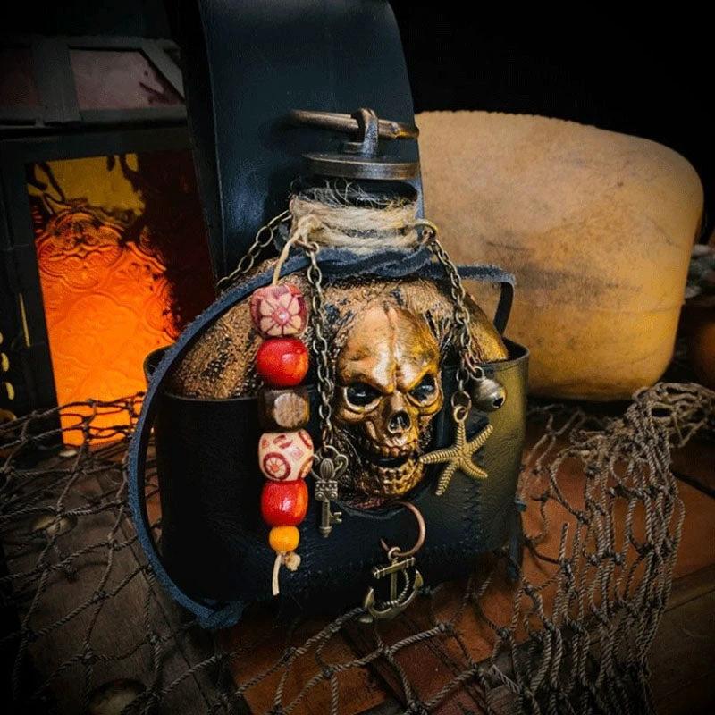 Skull Pirate Rum Bottle made of Resin by Bowlift