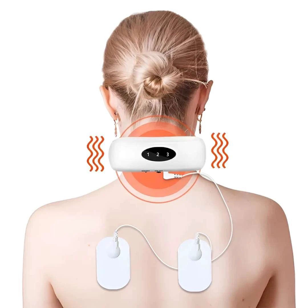 NeckEase | Vibration Neck Massager – Pain Relief – Portable Design – Soothes Stiff Muscles – Stress & Tension Relief Bowlift by Bowlift