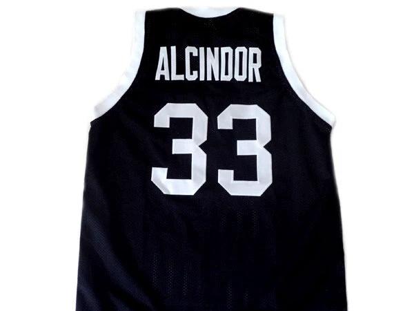 Lew Alcindor Jersey #33 Power High School Abdul Jabbar Basketball Black by My store basketball