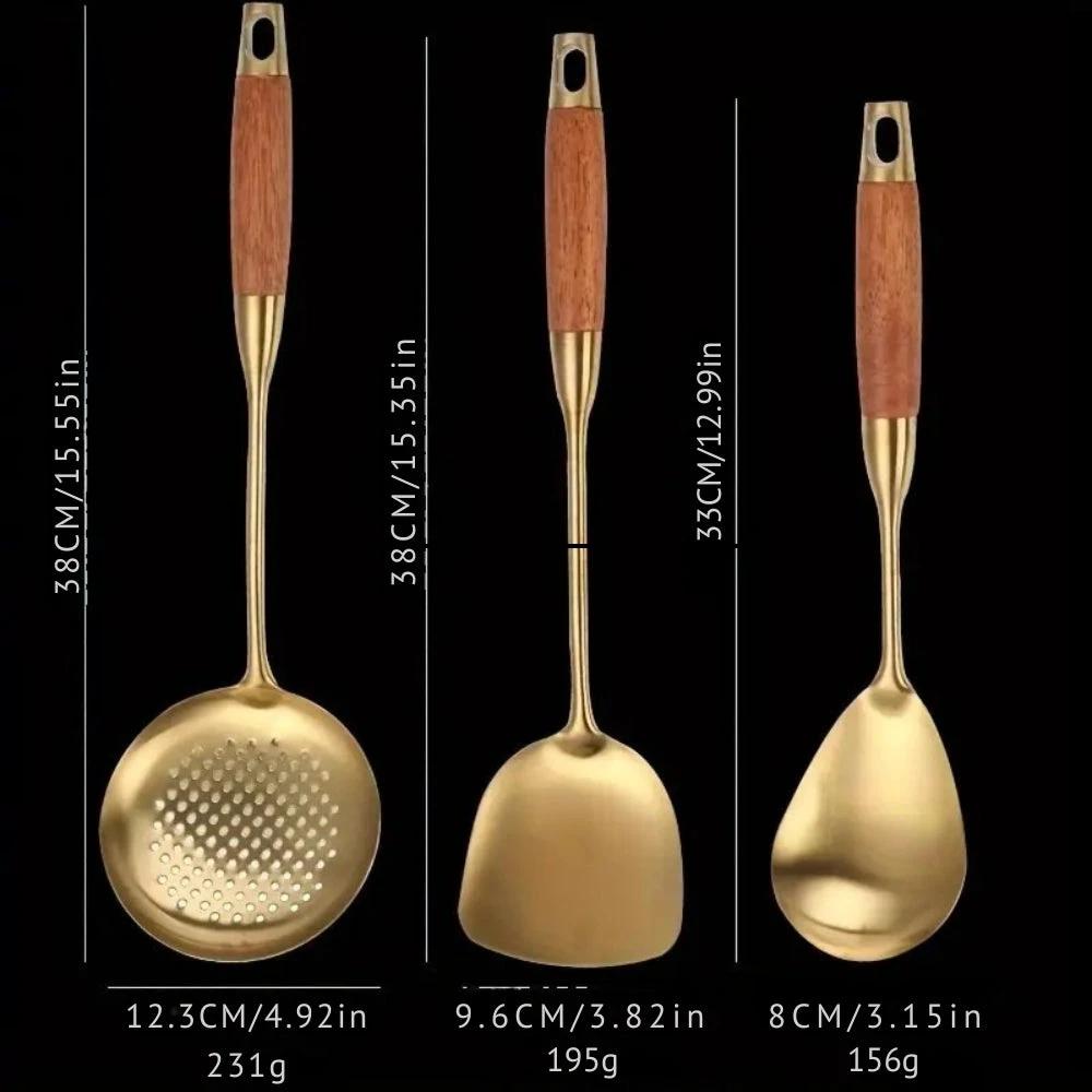 Chef’s Choice Golden Kitchen Utensils | 6pcs Set by Casa & Beyond