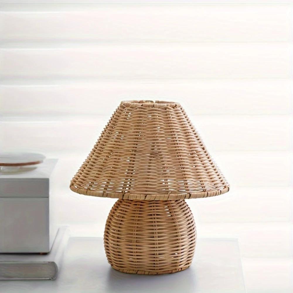 Noya Rattan Table Lamp Home Decor by Casa & Beyond