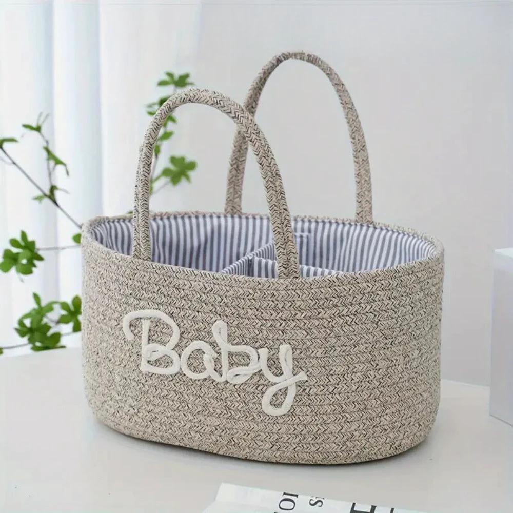 Cotton Rope Baby Caddy Organizer by Casa & Beyond