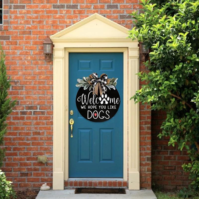 Wood Welcome Sign with Animals by Bowlift