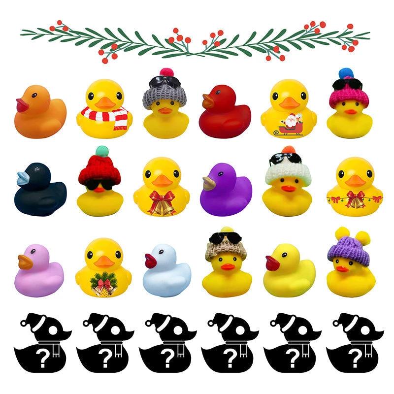 Advent Calendar 2022 - 24 Rubber Ducks for Children by Bowlift
