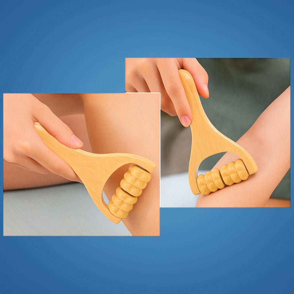 Deep Muscle Relief – Natural Wood Finish – Back Legs & Arms Bowlift by Bowlift