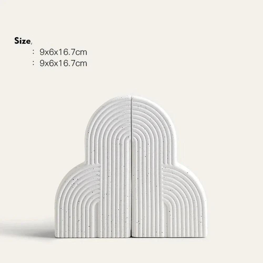Persephone Cloud-Shaped Ceramic Bookends by Casa & Beyond