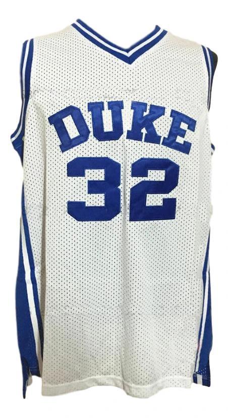 Christian Laettner Jersey #32 Duke College Basketball Sewn White by My store basketball