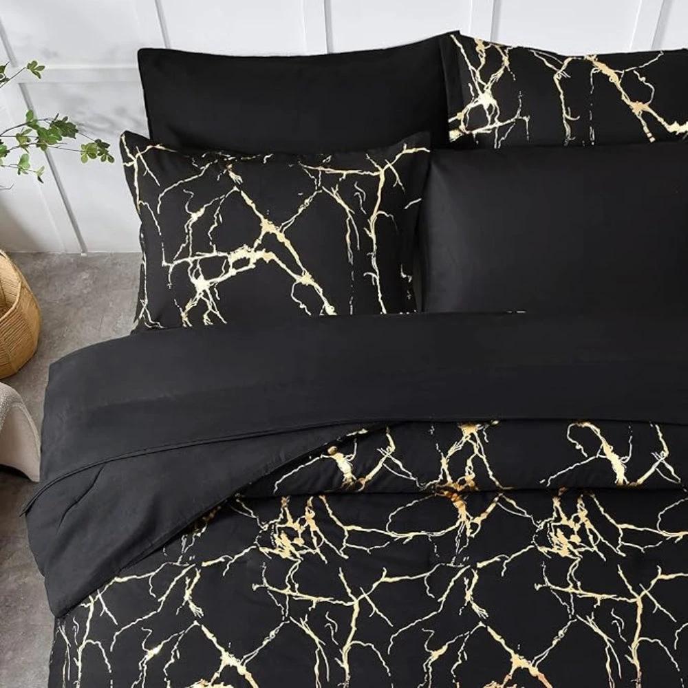 Lux Marble Premium Duvet Cover Set by Casa & Beyond