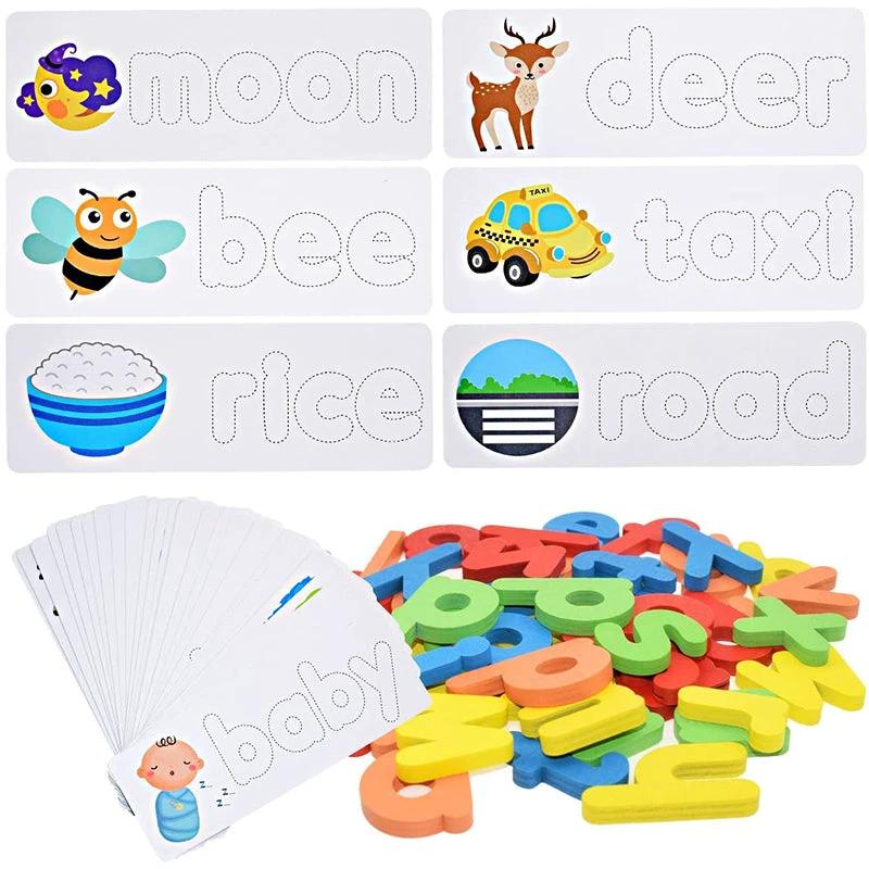 Letter recognition spelling game by Bowlift