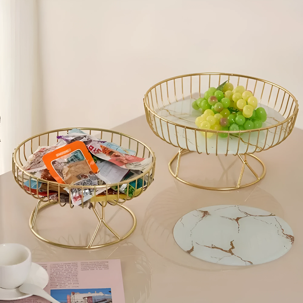 Luxury Ceramic Marble Serving Tray by Casa & Beyond