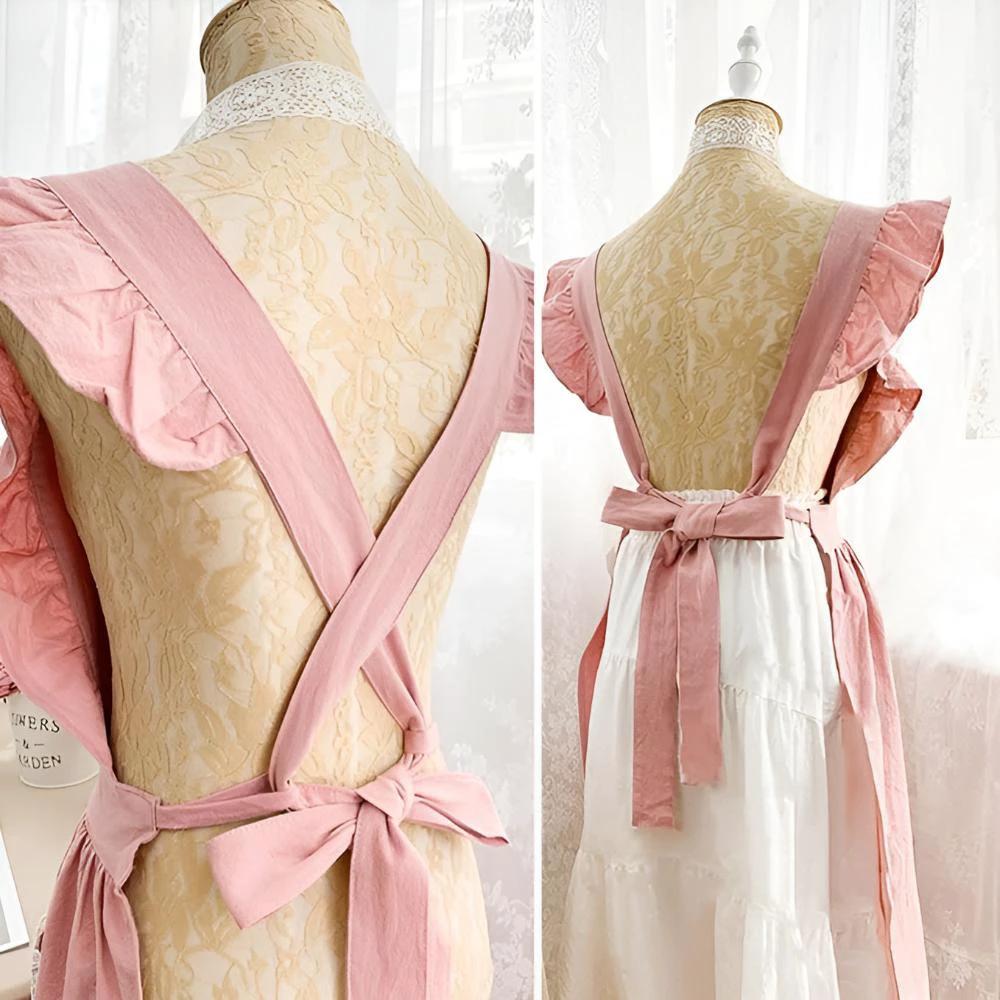 Blush Belle Ruffle Apron by Casa & Beyond