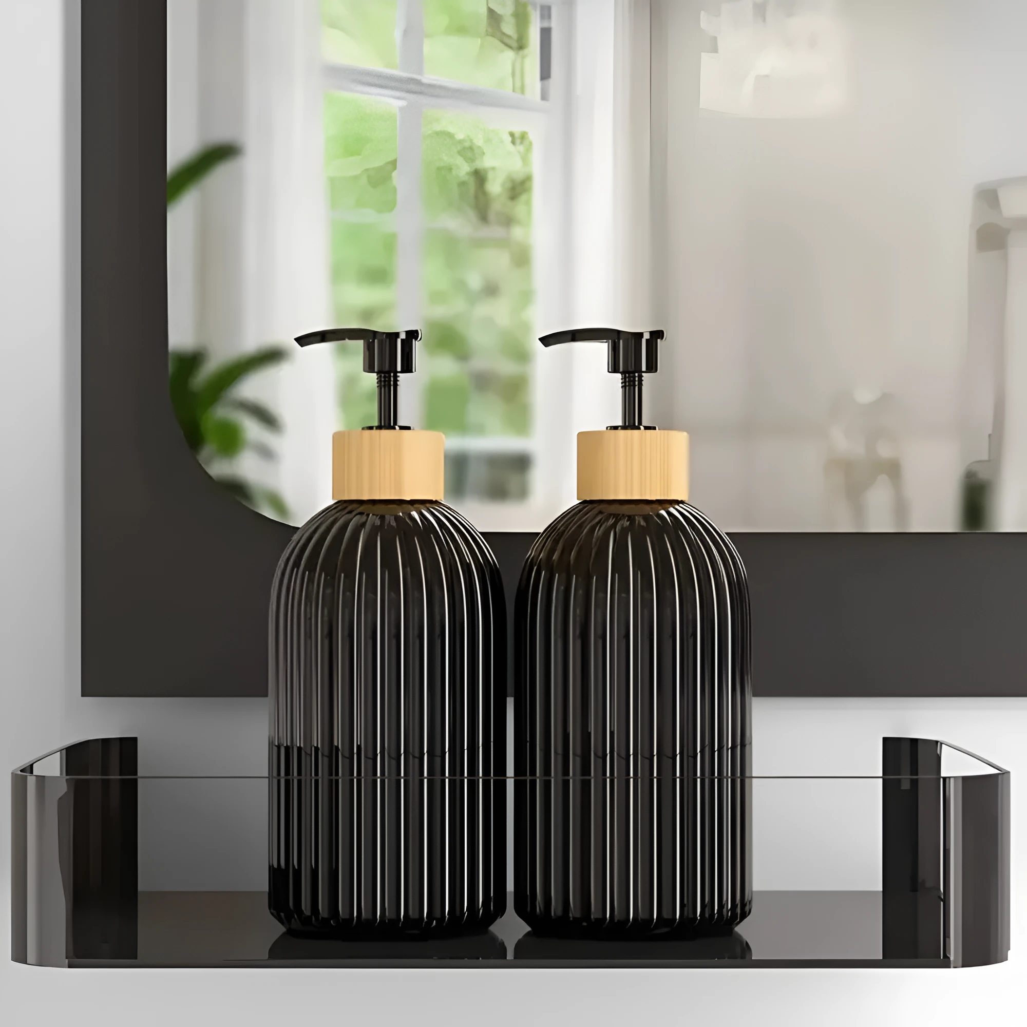 Minimalist Bamboo Pump Soap Dispenser by Casa & Beyond