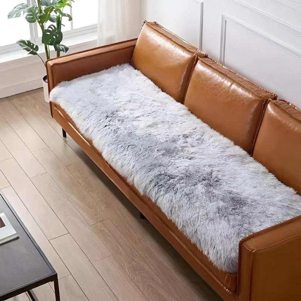 Faux Fur Plush Couch Cover by Casa & Beyond
