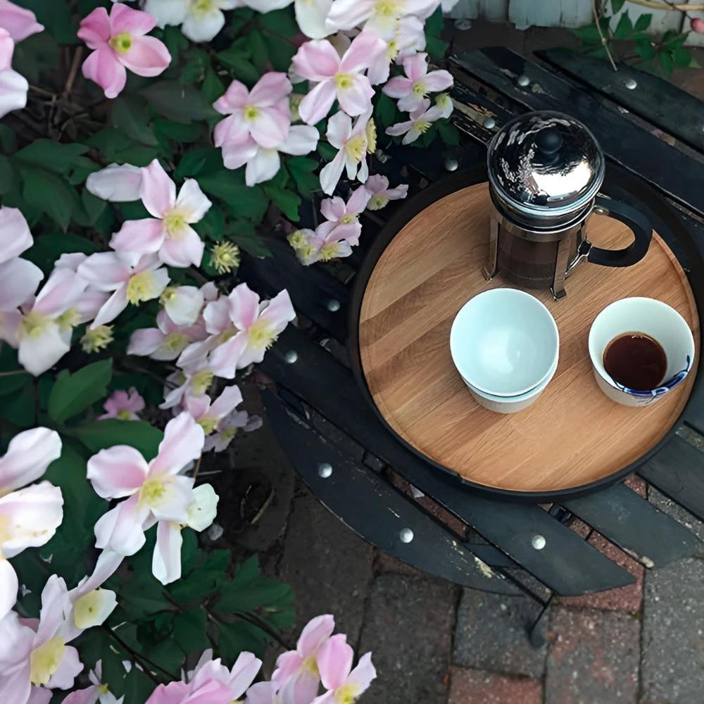 Kaia Modern Bamboo Tray by Casa & Beyond