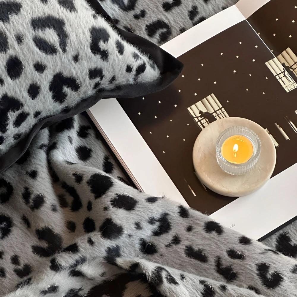 Lush Leopard Mink Fleece Blanket by Casa & Beyond