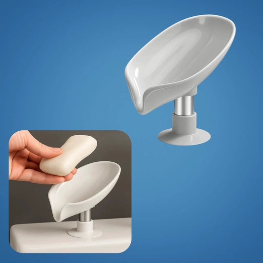 Draining Soap Holder – Keep Soap Dry – Strong Suction Cup – No Drill Mount – Hygienic Bathroom & Shower Storage Solution Bowlift by Bowlift
