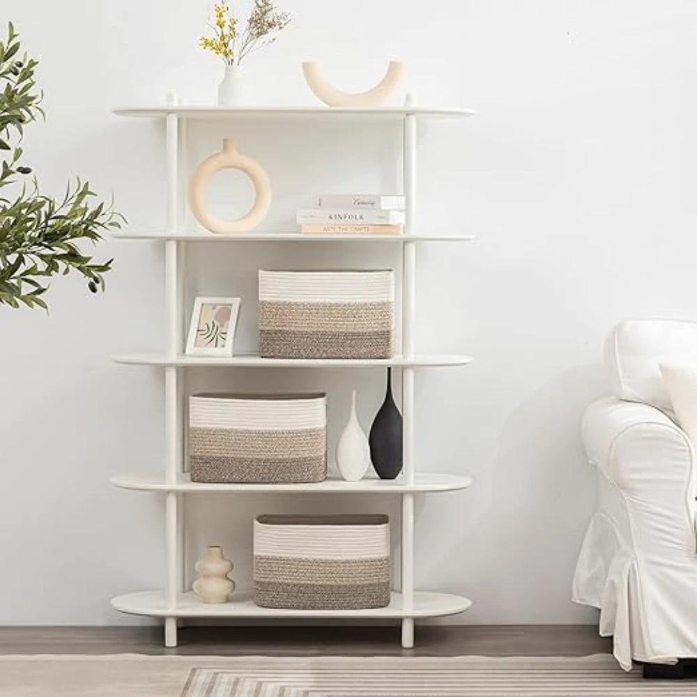 Woven Cotton Rope Storage Basket by Casa & Beyond