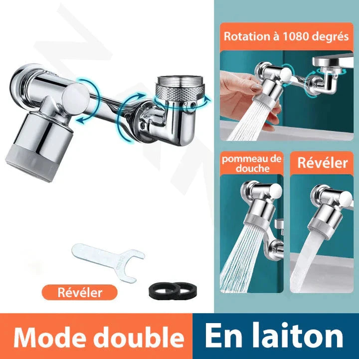 Multifunctional swivel extension faucet by Bowlift