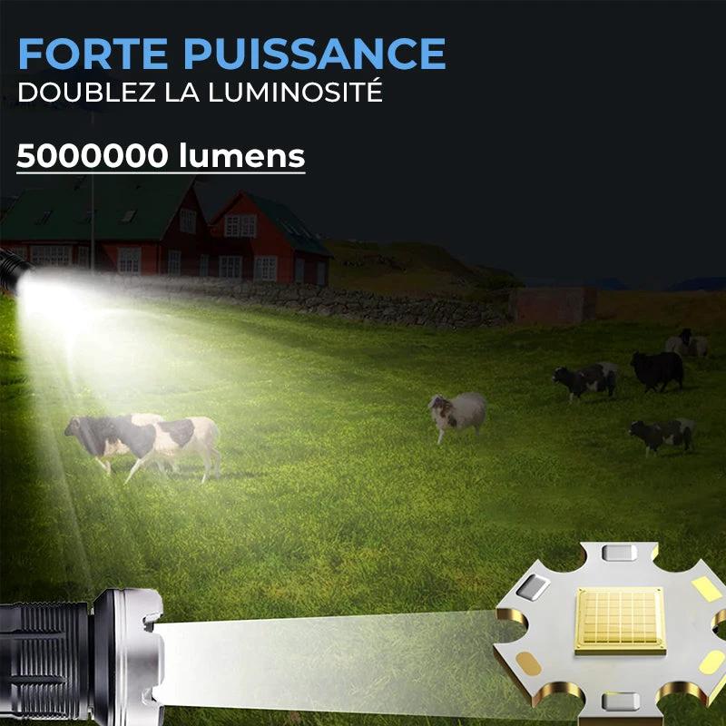 Zoom flashlight with LED by Bowlift