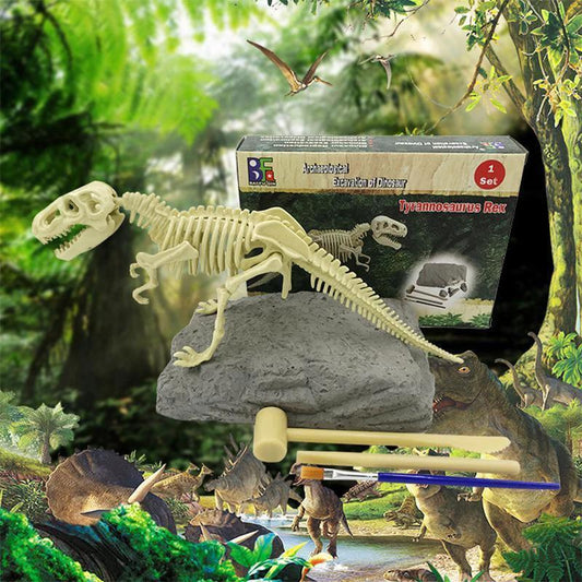 archaeological dinosaur toy by Bowlift
