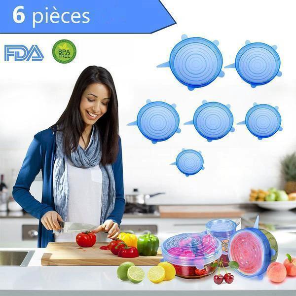 6-piece silicone bowl lid by Bowlift