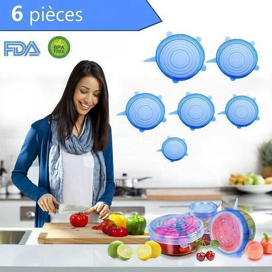 6-piece silicone bowl lid by Bowlift