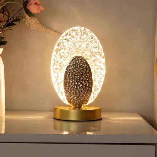 Plumalux Table Lamp Peacock Design | Cordless & USB rechargeable | Dimmable LED light | 22×13.5 cm | ABS housing by BowLift