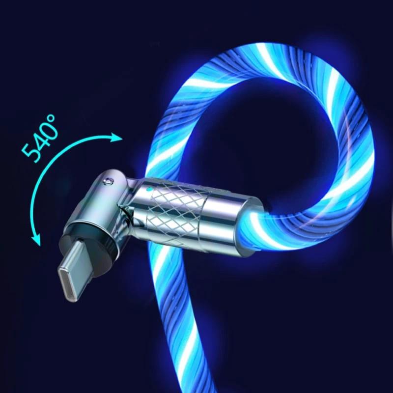 Magnetic Charging Cable | 540° Rotating Connector | Fast Charge with LED Glow by BowLift