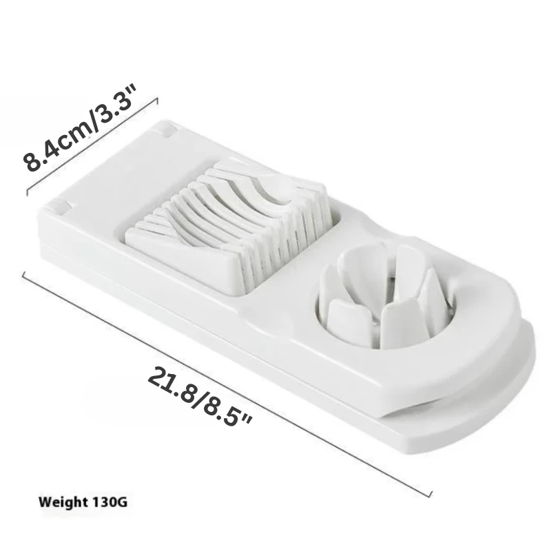 2in1 Egg Slicer Multifunctional Stainless Steel Slice Dice Kitchen Tool by Bowlift