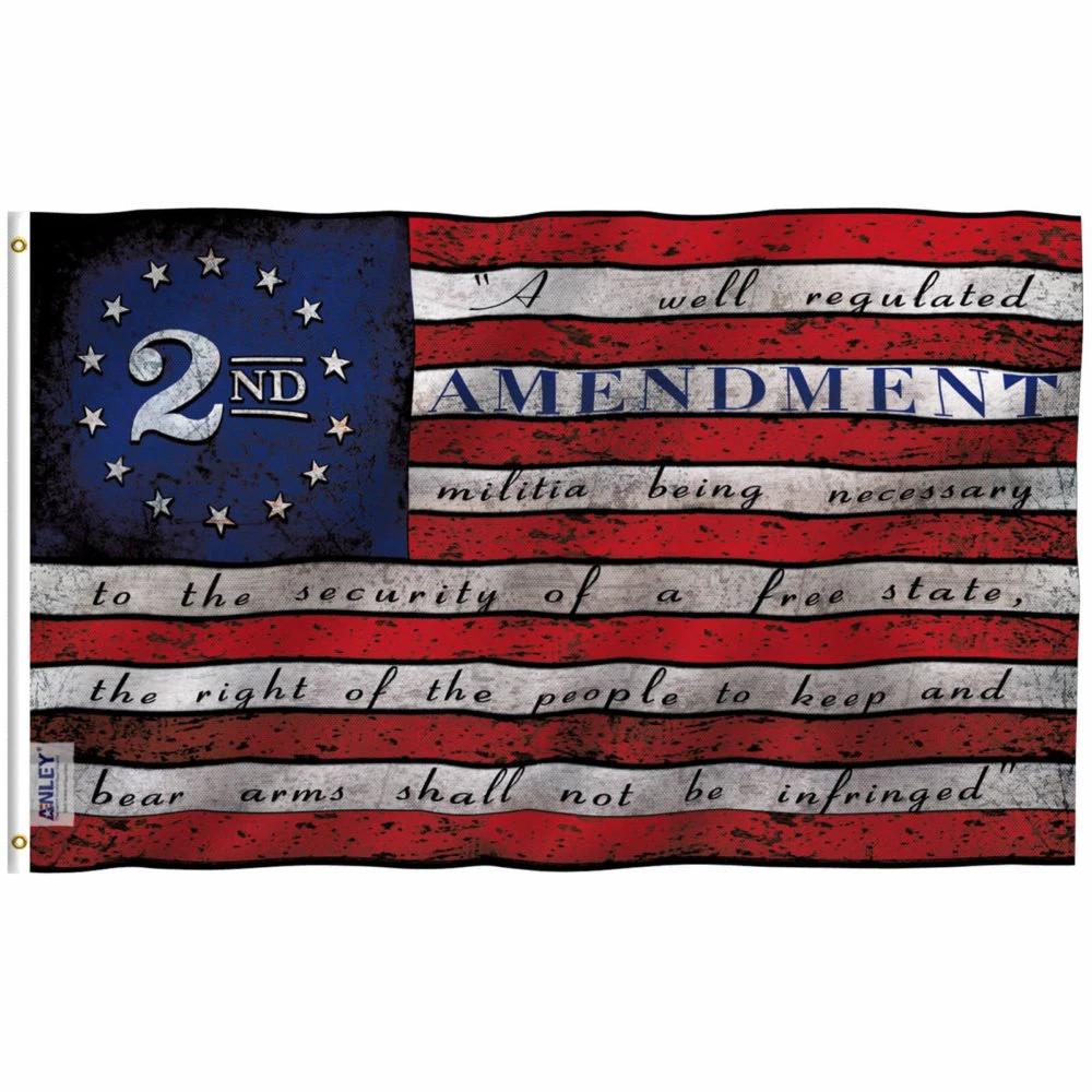 2nd Second Amendment Flag - 2nd Amendment 1791 Vintage American Flag 3X5Ft Banner USA by flagsjustdoit