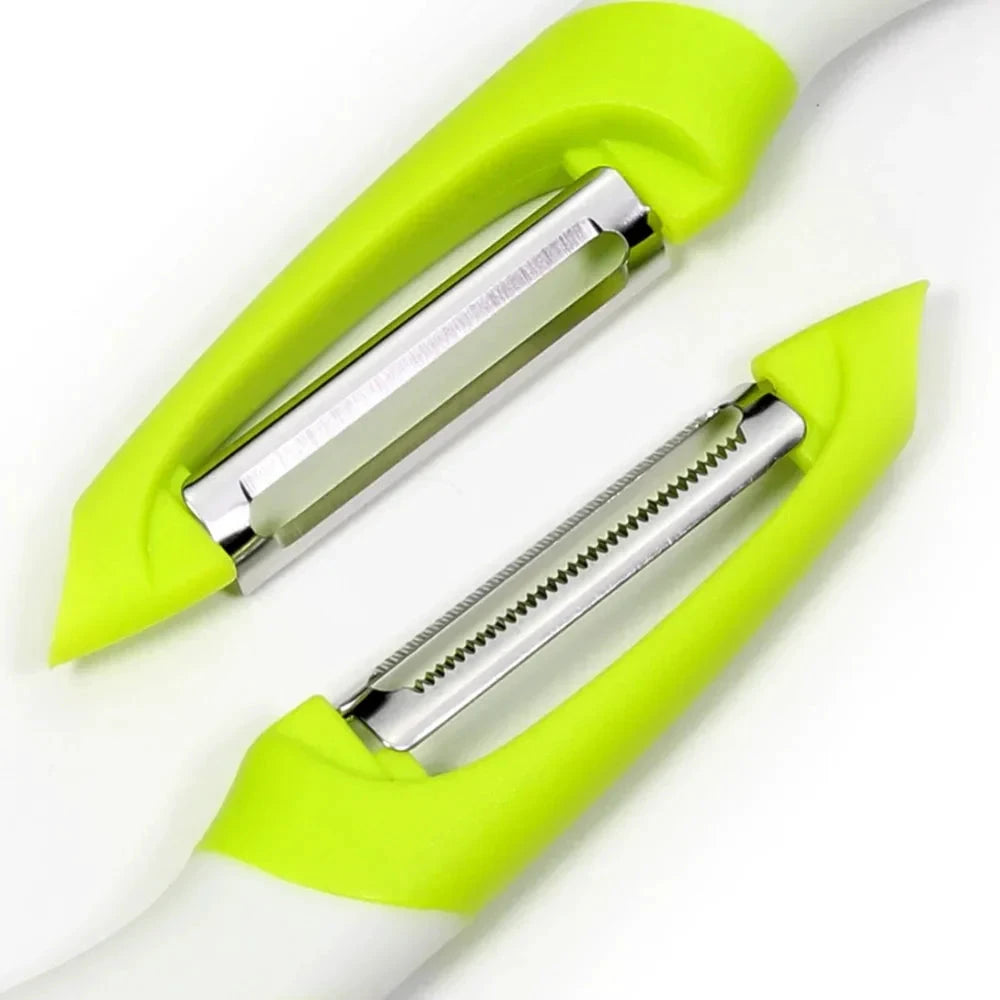 2pcs Ultra Sharp Stainless Steel Blade Fruit and Vegetable Peeler Set by Bowlift
