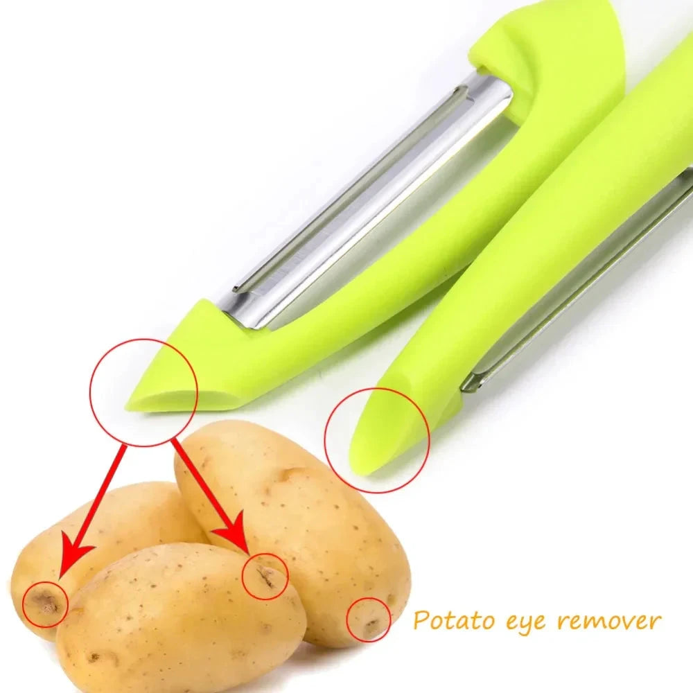 2pcs Ultra Sharp Stainless Steel Blade Fruit and Vegetable Peeler Set by Bowlift