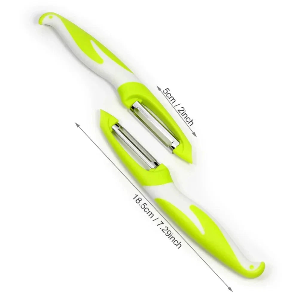 2pcs Ultra Sharp Stainless Steel Blade Fruit and Vegetable Peeler Set by Bowlift
