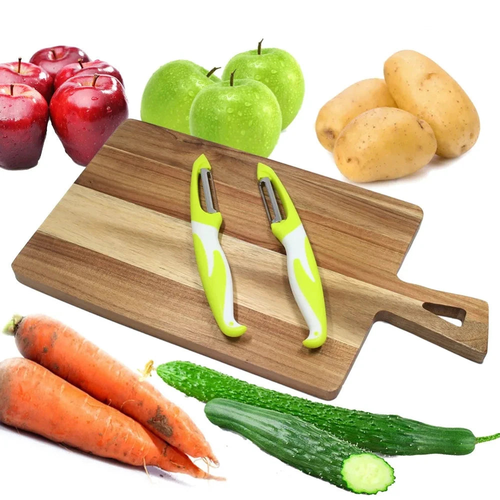 2pcs Ultra Sharp Stainless Steel Blade Fruit and Vegetable Peeler Set by Bowlift
