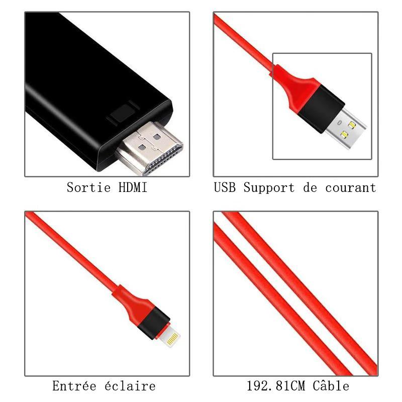 Lightning to HDMI Cable Adapter by Bowlift