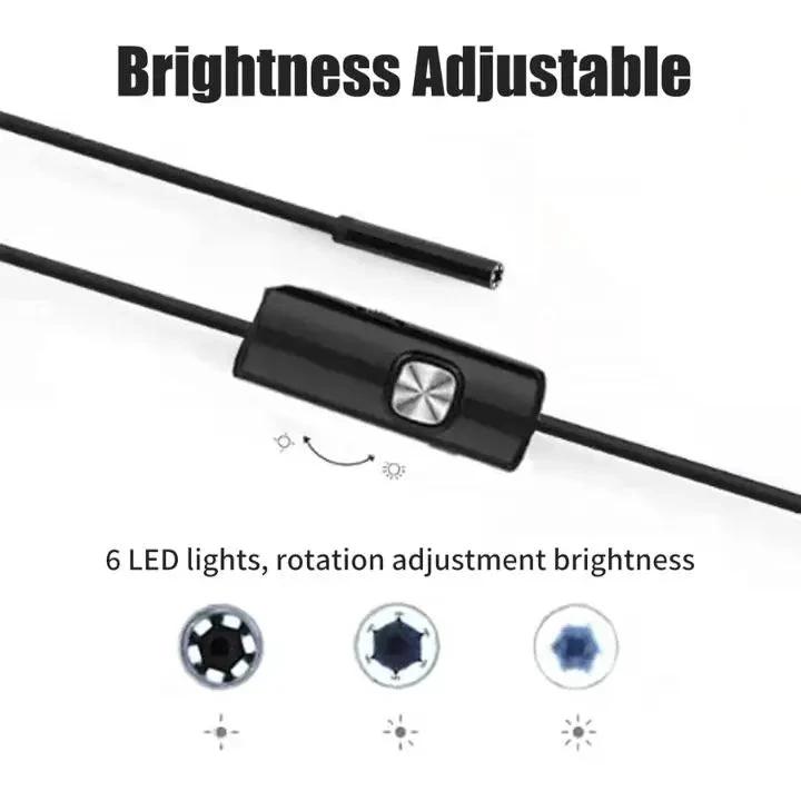 3-in-1 USB Endoscope Camera – Waterproof, Flexible with 6 LED Lights by BowLift