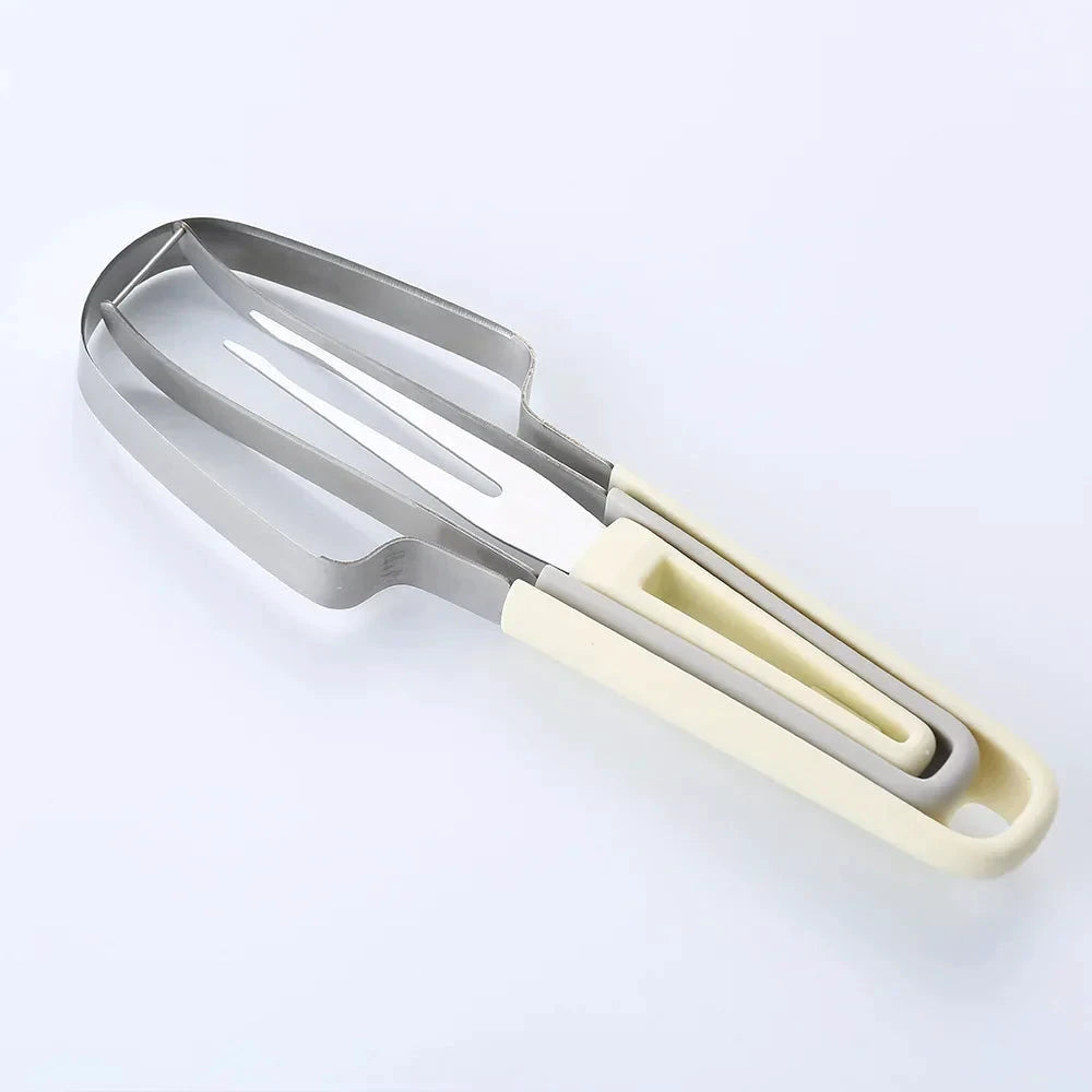 3-in-1 Watermelon Fork Slicer Stainless Steel Fruit Cutting Tool Set by Bowlift