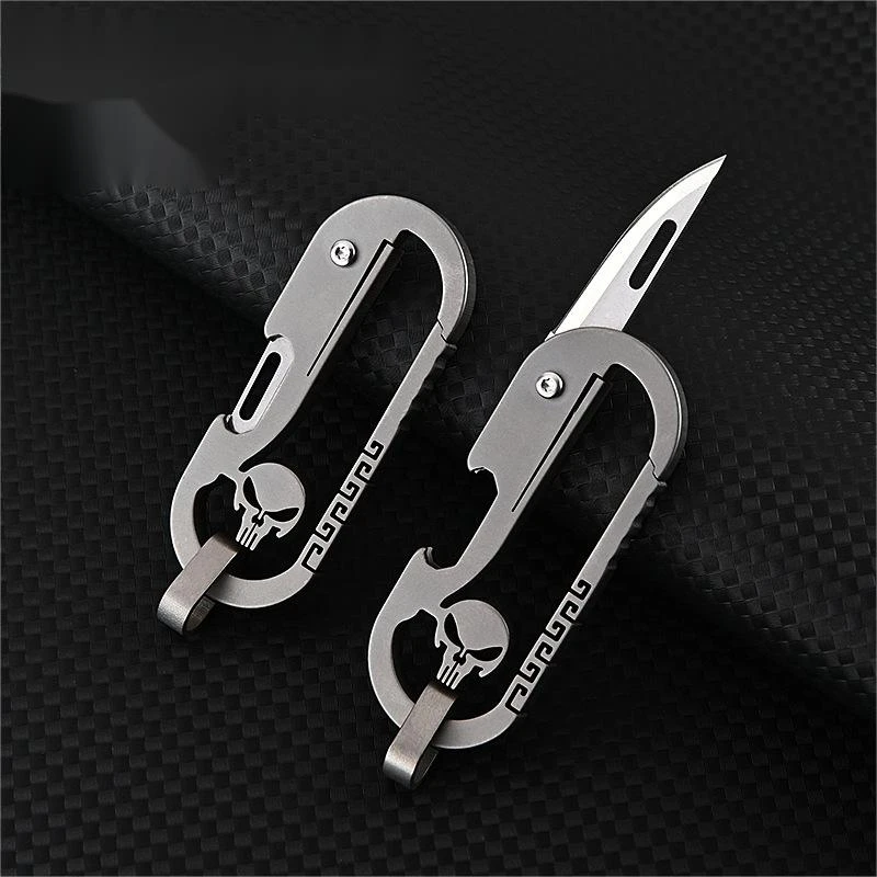 Multi-function keychain waist hanging portable folding knife Bowlift by Bowlift